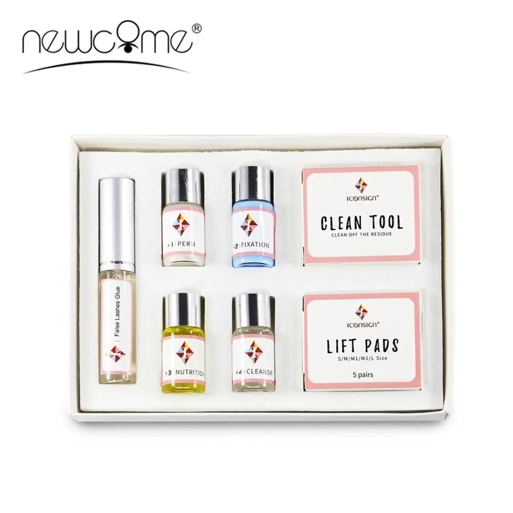 NEWCOME Eye Lash Лифт комплекты для завивки ресниц Набор Клей Профессиональные ресницы