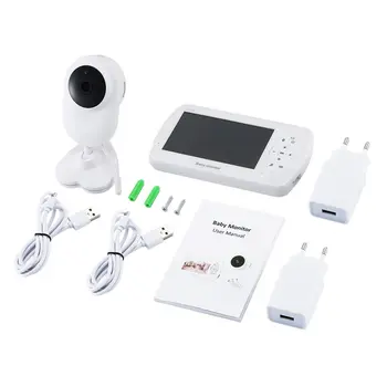 

Wireless Video Color Monitor 4.3 inch High Resolution Baby Nanny Camera Night Vision Temperature Sleeping Monitor