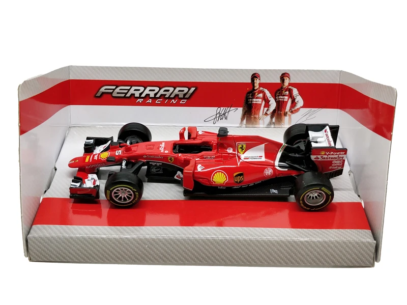 Модель автомобиля BBurago 1:43 F1 SF90 2019 SF14T 2014 Nr7 Kimi Raikkonen 2015 SF15T Nr5 Себастьян Vettel F2012