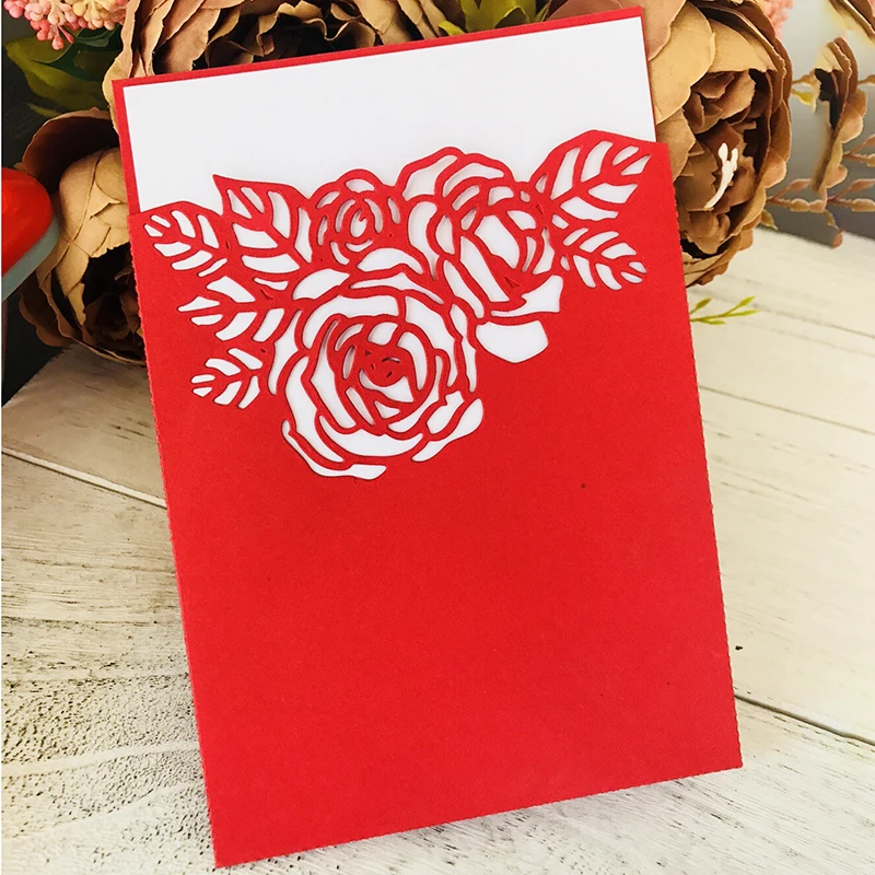  Flowers Envelope Scrapbooking Pocket Metal Cutting Dies Wedding invitation Craft Die Cut for diy pa