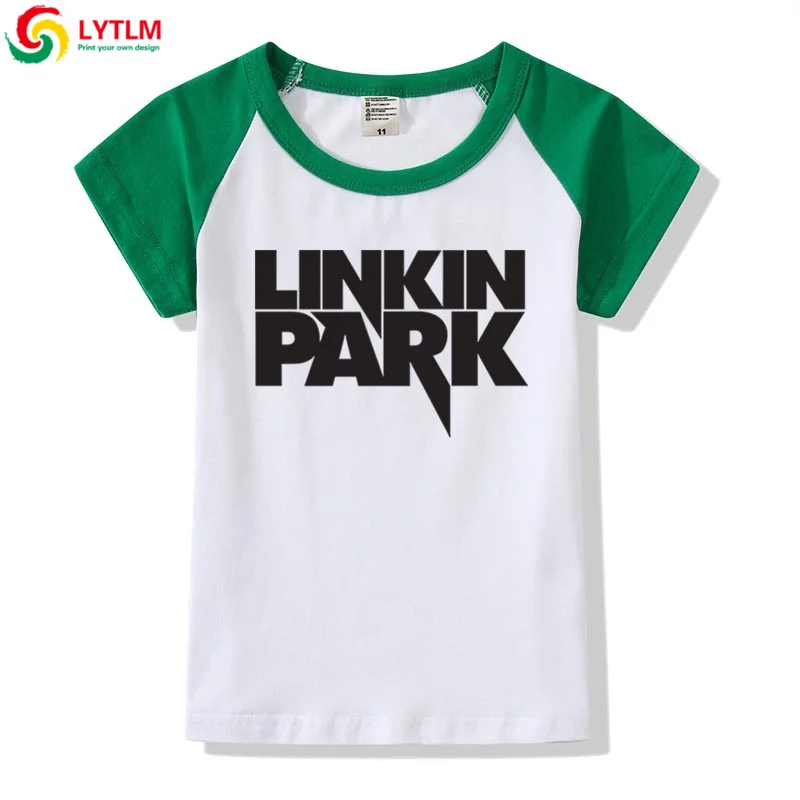 LYTLM Rock/Детские футболки для мальчиков, футболка Linkin Park, Детские топы для девочек, футболки для маленьких мальчиков в Корейском стиле, футболка для малышей с тяжелым металлом