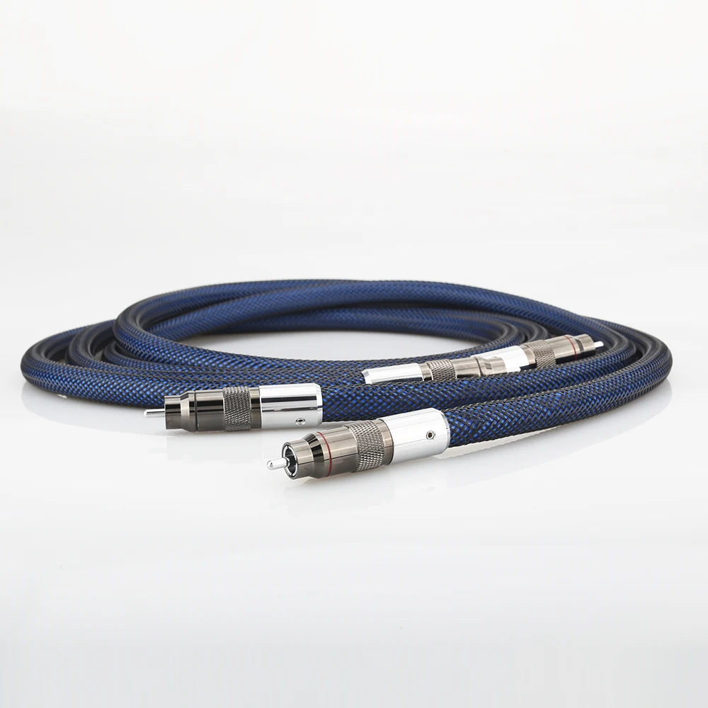 Audiocrast посеребренный кабель RCA для соединения стерео Hi Fi аудио аналоговый