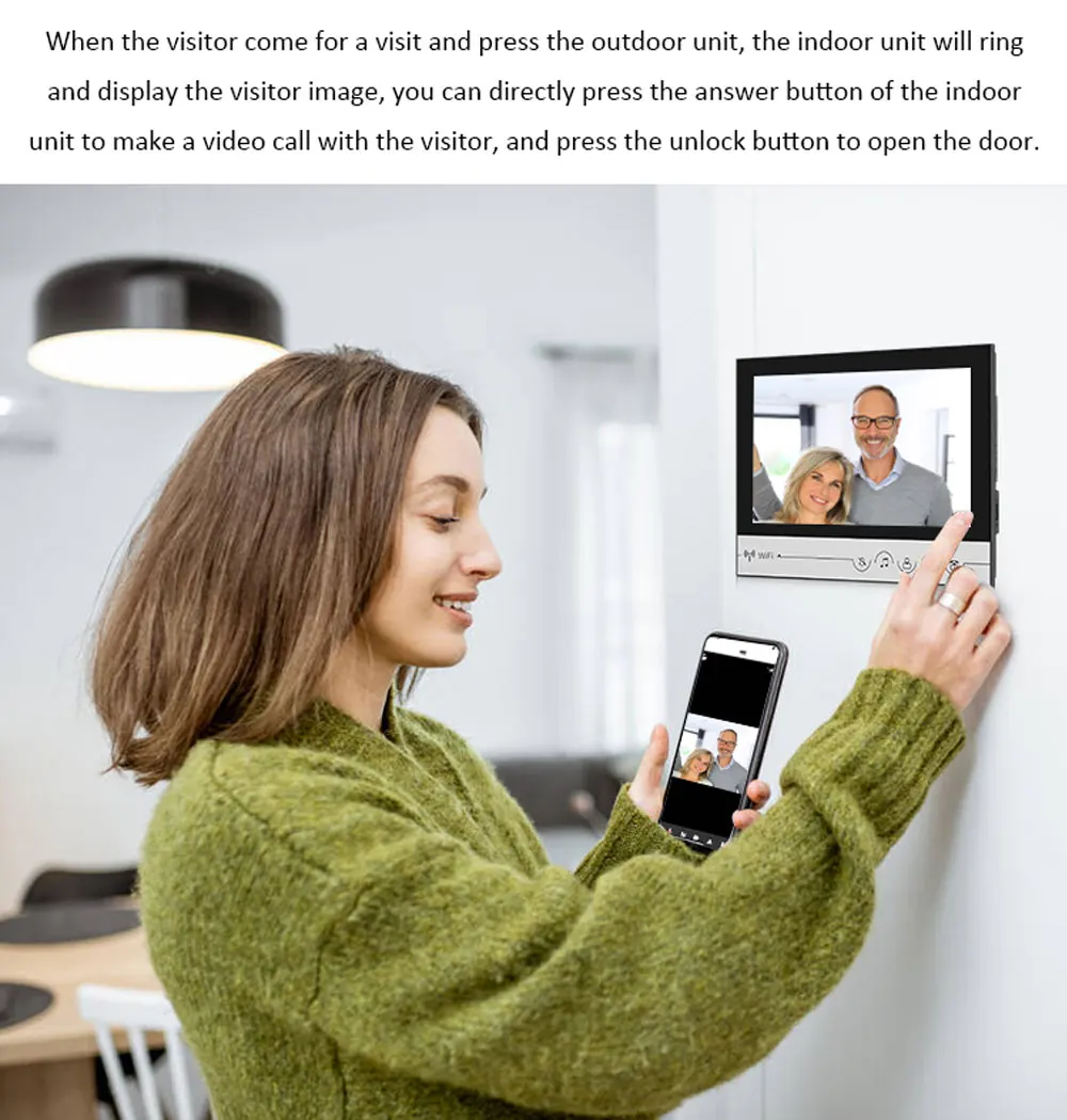 Intercomunicador de vídeo para casa, sistema de teléfono de puerta