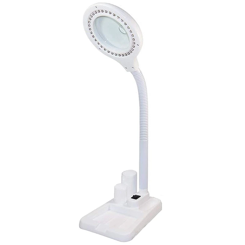  Led Magnifying Lamp 5 X 10X Magnifier And Table & Desk Lamp Portable Adjustable Magnifying Glass Wi