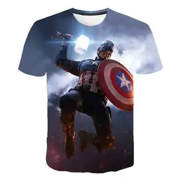 

Comic Marvel Avenger T-shirt Kids T-shirt Superhero Captain America Spider-Man Iron Man Batman T-shirt Summer New T-shirt