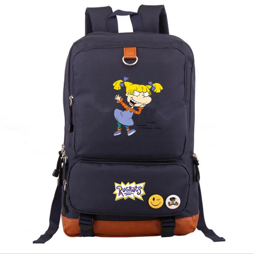 Rugrats в Париже школьная сумка pringting Рюкзак Mochila Студенческая сумка на плечо дорожная сумка для ноутбука рюкзак для подростков - Цвет: J