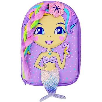 

Cartoon Mermaid Pencil Case Cute 3D EVA School Pen Box for Girl Pencilcase Big Pen Bag Large Multifunctional Stationery Children