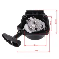 1Set 26CC 1E34F Brush Cutter Grass Hedge Trimmer Starter with Pulley Plate Replacement for Mitsubish CG260 BC260 2