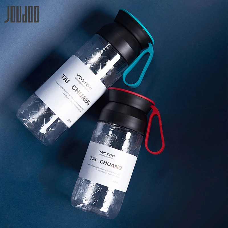 

JOUDOO Scrub Portable My Water Bottle Double Cover Sports Bottle Leak Proof Hiking Camping Bottle BPA Free Dropshipping 35