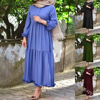 

Ramadan Eid Mubarak Abaya Turkey Muslim Hijab Dress Kaftan Dubai Caftan Turkish Islamic Clothing African Dresses For women Robe