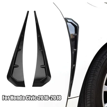 

1 Pair Car Air Vent Sticker Shark Gills Simulation For Honda Civic 2016-2018 Outlet Side Vent Auto Decorative Air Flow Fender