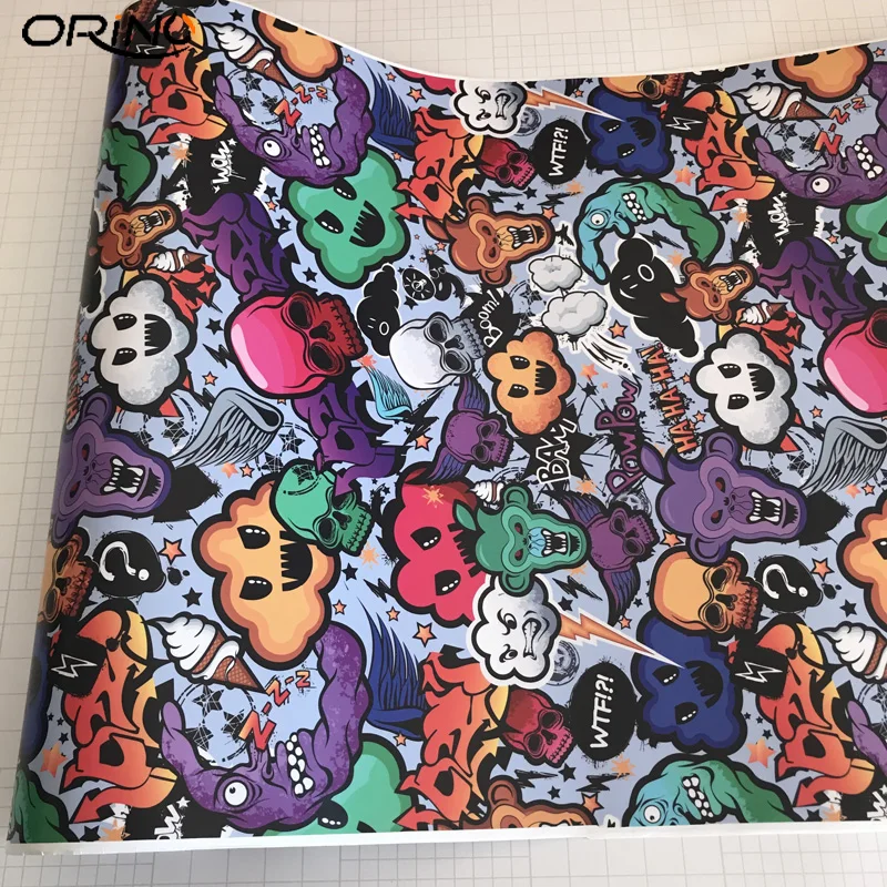 Cartoon Animal Sticker Bomb Vinyl Film-1