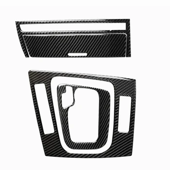 

4Pcs Carbon Fiber Instrument Dashboard Console Gear Box Panel Frame Decal Cover Trim for BM W 3 Series 4Th E46 M3 98-06