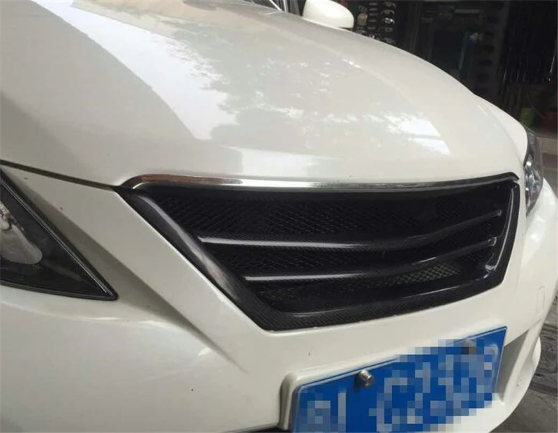 Используется для toyota mark X racing grills 2010 11 12 лет глянцевое углеродное волокно/FRP Refitt Передняя Центральная гоночная решетка крышка аксессуары