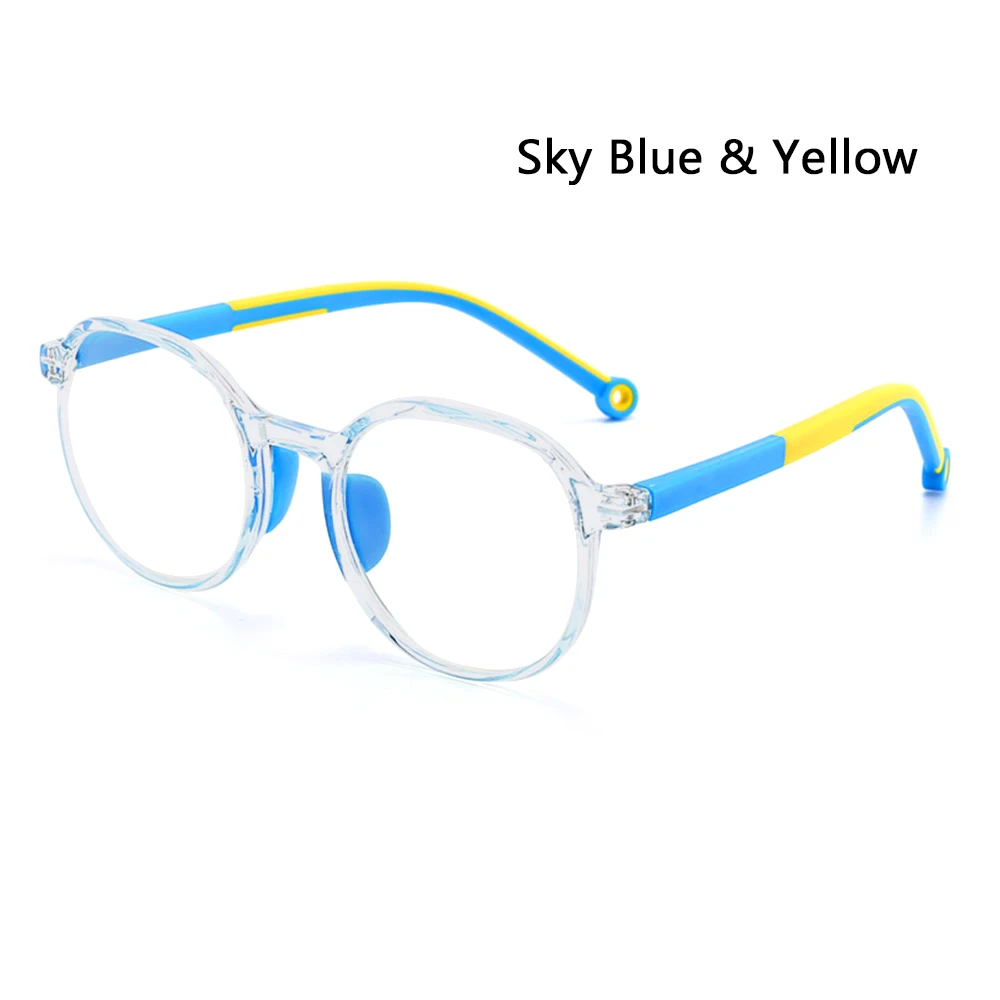 Children Anti Blue Light Protect Glasses Round TR90 Tablet Handphone Computer Eye Strain Reduction Kid Eye Care blue light reading glasses