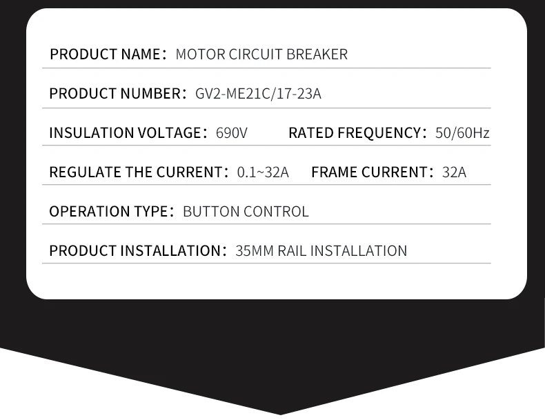 GV2-ME interruptor de proteção do motor 3p