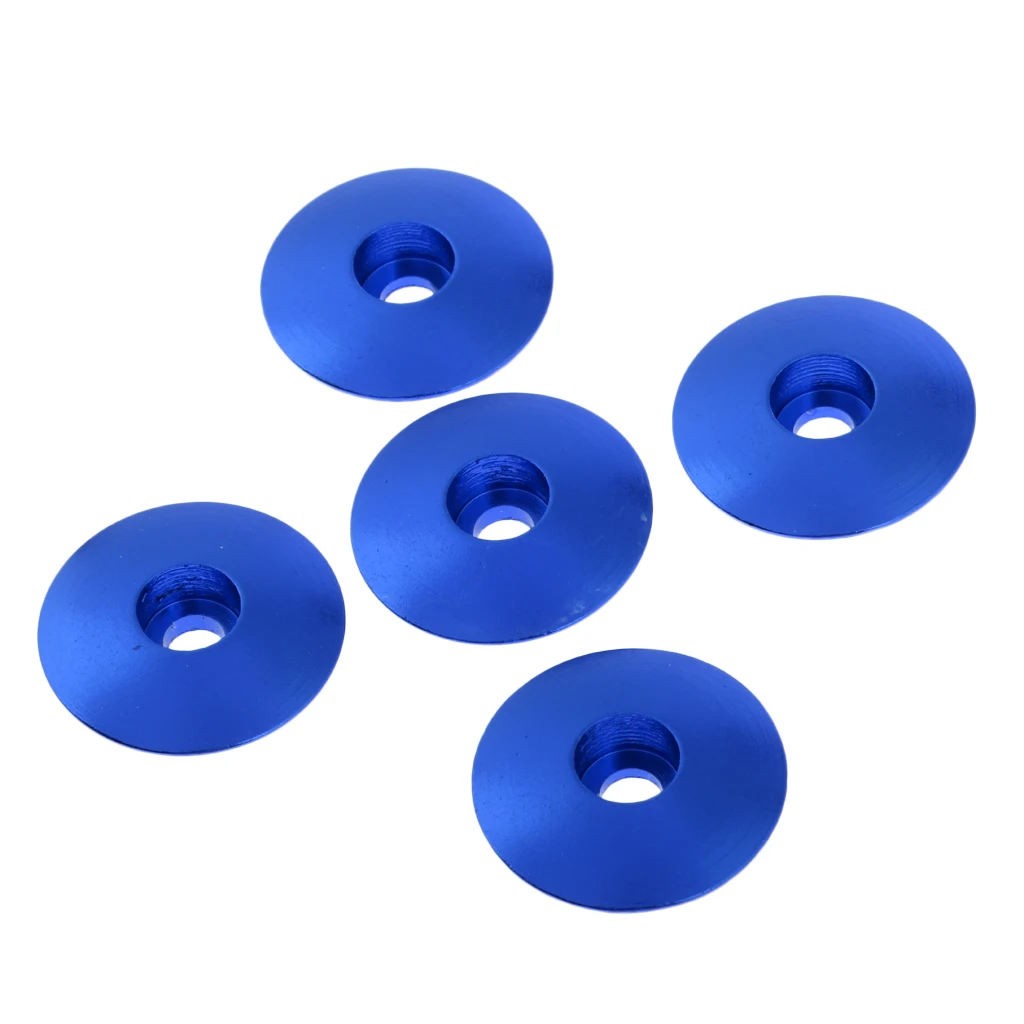 Mushroom Blue 5 шт. велосипедный винт для велосипеда крышка головки Гайка двигателя Шестигранная крышка крышки велосипеда - Цвет: Mushroom Blue