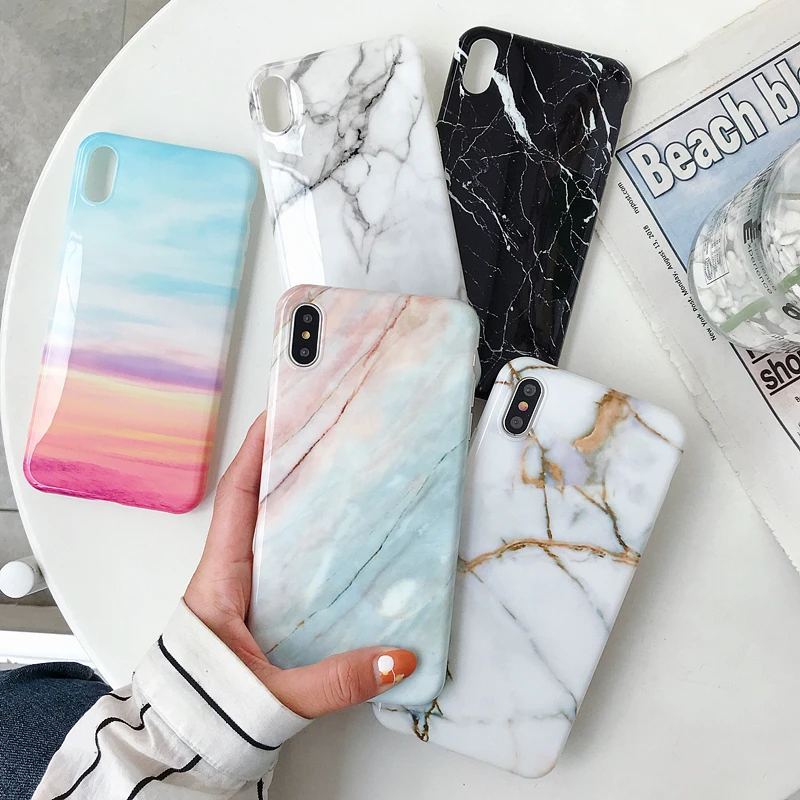 Роскошный Мраморный мягкий чехол для Xiaomi Mi 9T Pro 9 8 Lite Redmi K20 6A Note 7 6 5 противоударный