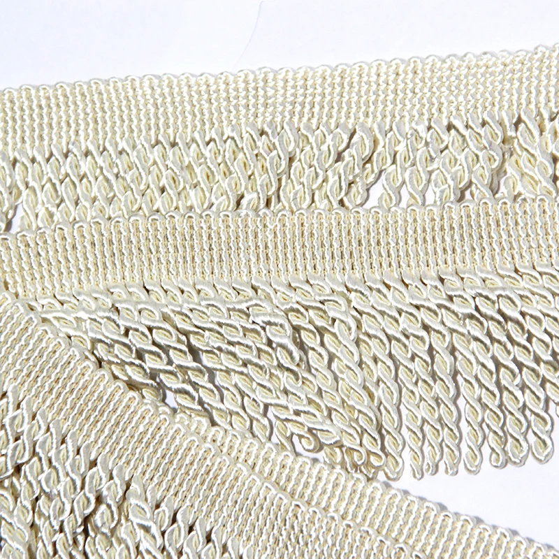 Lace Ribbon 5yard/Lot Silk Tassel Fringe Trim Embroidery Fabric Sewing Garment Shoes Bag Tassels for Jewelry Diy