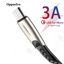 Oppselve кабель Micro USB 3A для быстрой зарядки телефона Xiaomi Redmi Note5 Micro USB кабель для передачи данных для samsung USB шнур