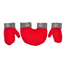 Новые зимние теплые парные перчатки для влюбленных, флисовые двойные Утепленные перчатки для мужчин и женщин