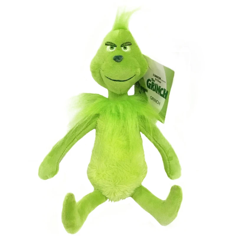 18-38 см горячая Распродажа рождественские плюшевые игрушки Grinch палантин фильм молодой Grinch бобы костюм Санты Мягкие плюшевые игрушки куклы детские рождественские подарки
