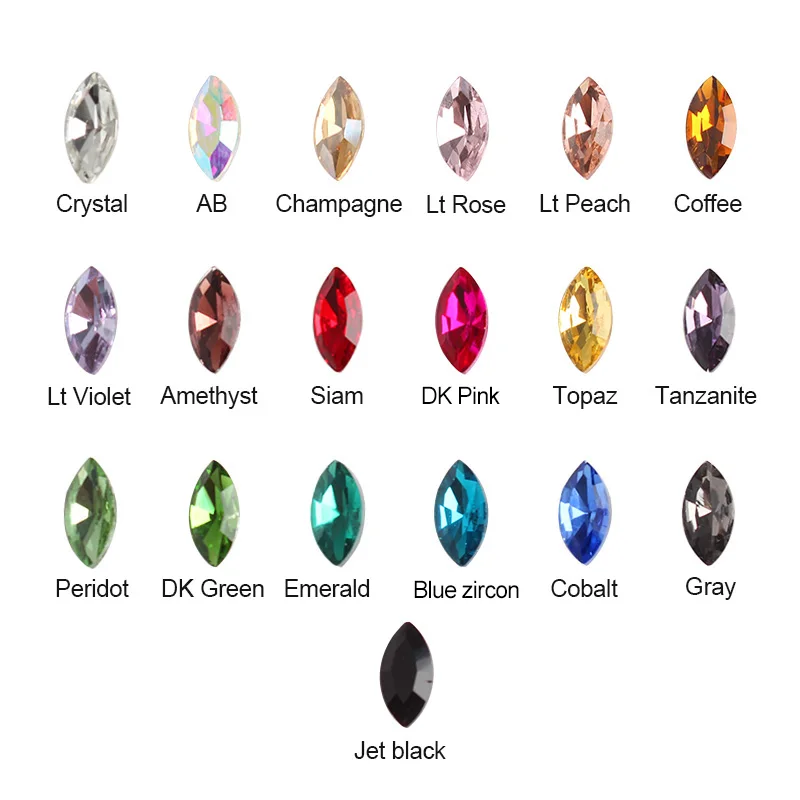 Horse Eye Crystal Rhinestones Rhinestone Sewing Horse Eye 5x10mm