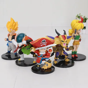 

10cm 5pcs/set Dragon Ball Z Figure Son Goku gohan freeza Lunch lunchi gogeta PVC Action Figure Model Toy Dragon Ball goku