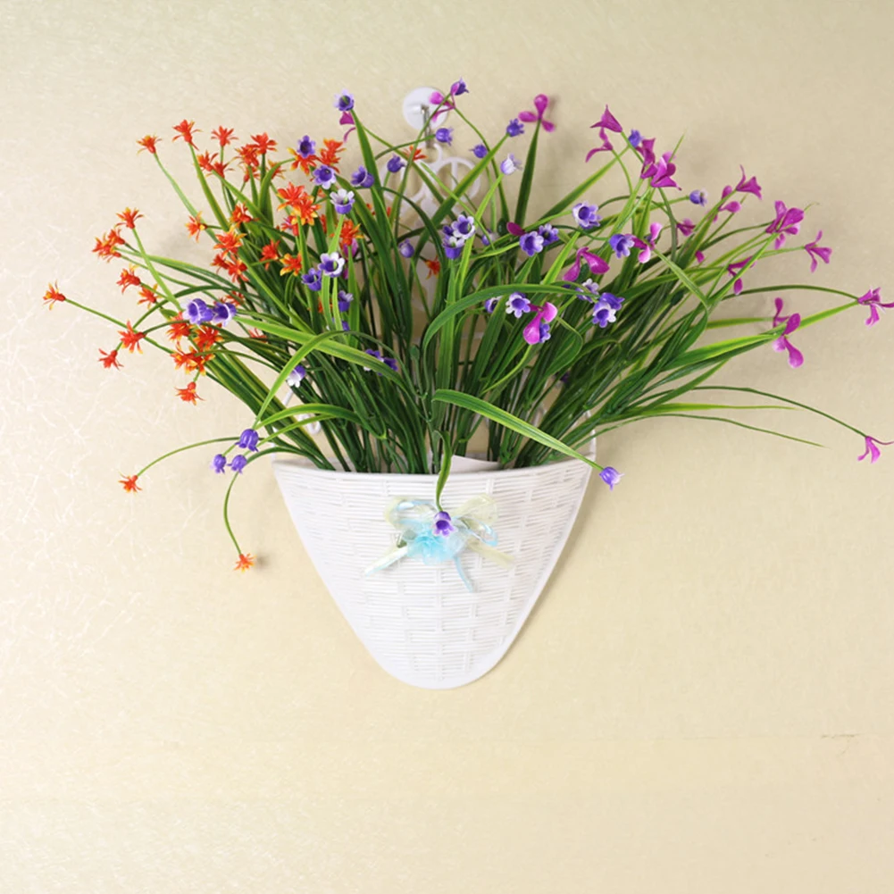 Holder Hanging Basket Durable Balcony Home Wall Decorative Plastic Pastoral Courtyard Sharp Bottom Wedding Flower Plant Storage