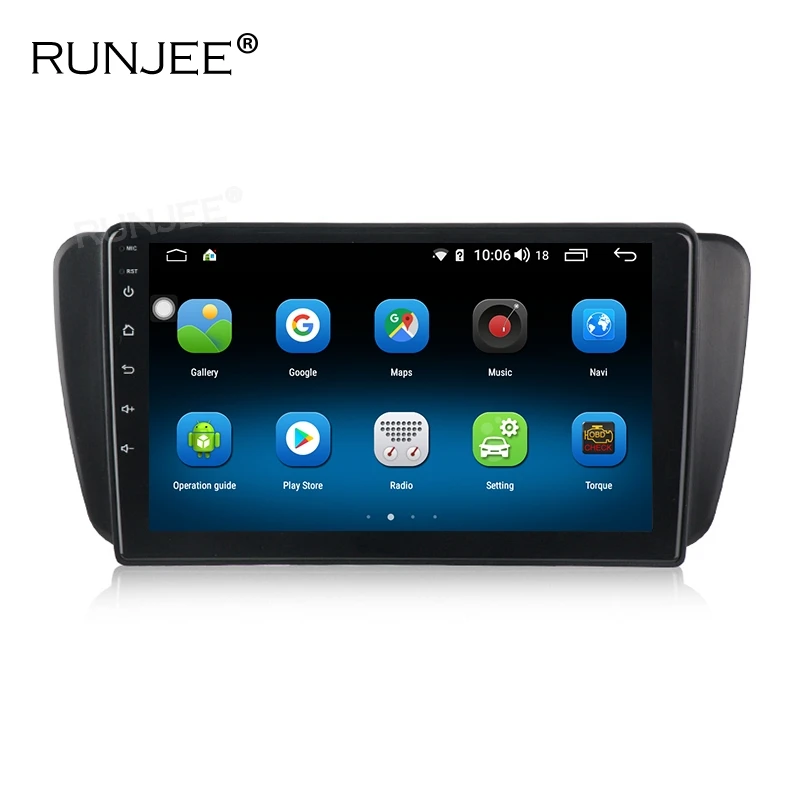 RUNJEE 4G 64G Android 9 ips экран Автомобильный Радио мультимедийный плеер для сиденья IBIZA 6J 2009-2013 4G LTE gps навигация vedio стерео