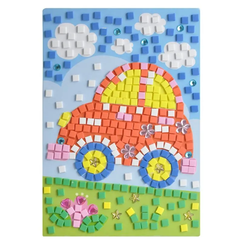 Children Educational Toys Cartoon 3D Three-dimensional EVA Stickers Children Educational Toys D7YD