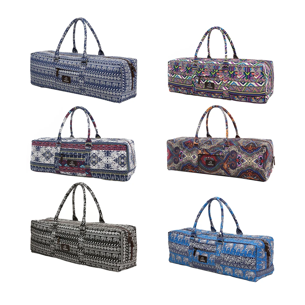 

6 color printed Men And Women Yoga Bag Fitness Multi-functional Waterproof Sports Canvas Bag Large Capacity Yoga Mat Special Bag