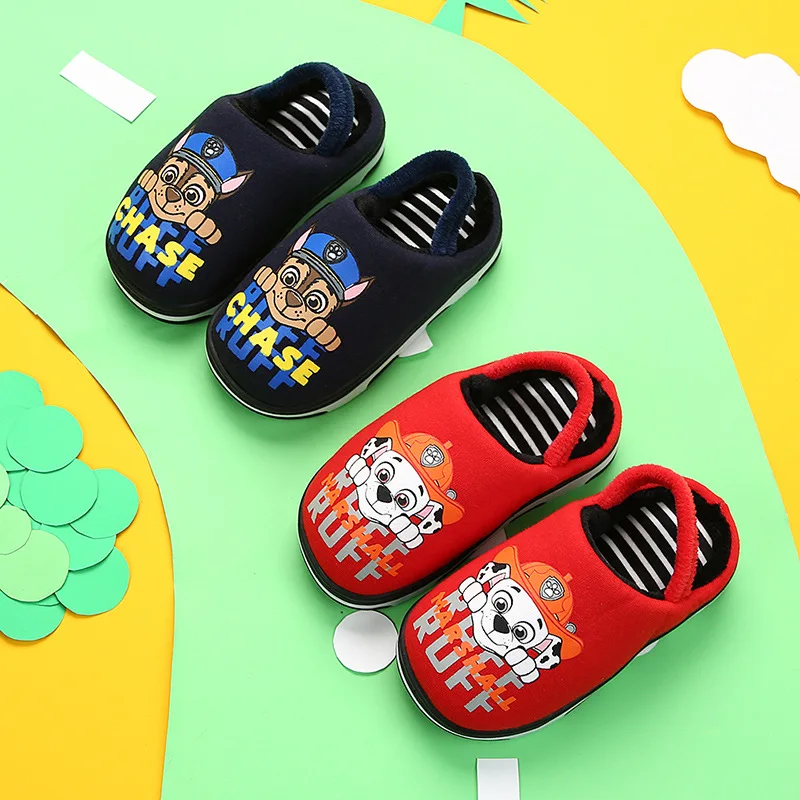 

Paw Patrol Children Small Slipper Women's Aged 1-2 Years Autumn And Winter Princess Cute Anti-slip Indoor 2-3 Years Old Baby Cot