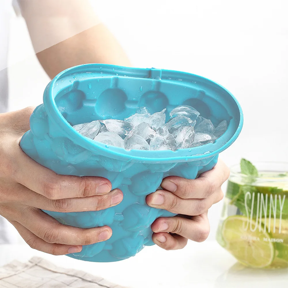 Silicone Ice Cube Mold Large Ice Bucket Cup Quickly Freeze Ice Maker  Whiskey Cocktail Beverages Ice Cube Tray Kitchen Tools - AliExpress