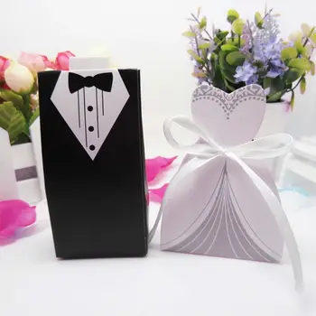 

Bride Bride and groom Paper Candy Boxes Gift Bag Wedding Gift Box Baby Shower Favors Birthday Party Christmas Supplies Wedding