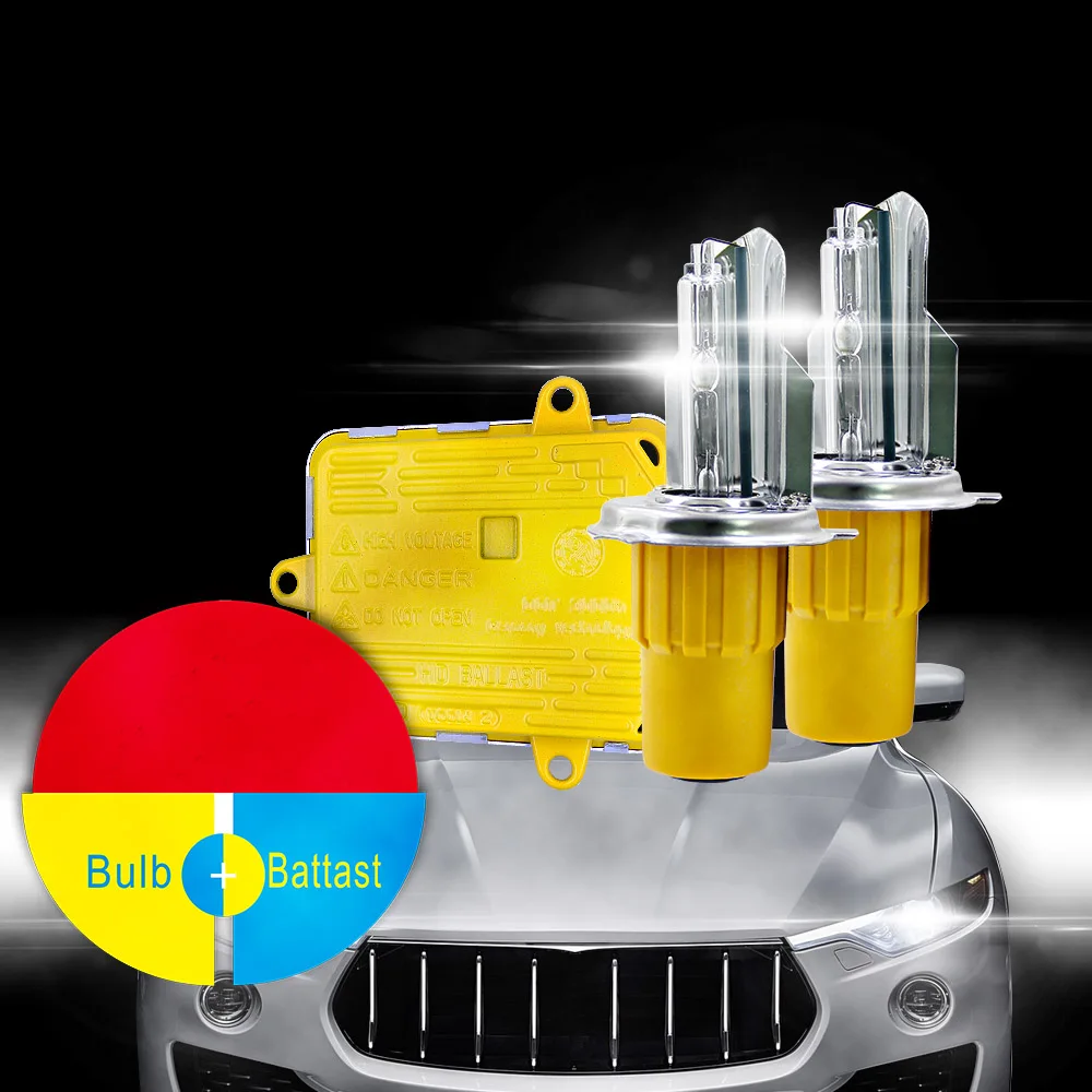 Комплект тонкого балласта LSlight AC 55 Вт HID ксеноновая лампа для фар 12 В H1 H4 H7 H11 9005 9006