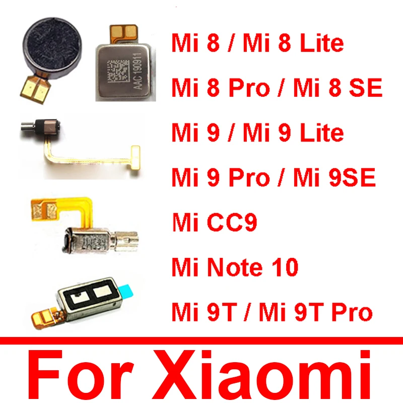 Вибратор гибкий кабель для Xaiomi Mi 8 9 9T CC9 note 10 lite pro se вибромотор ленточный модуль