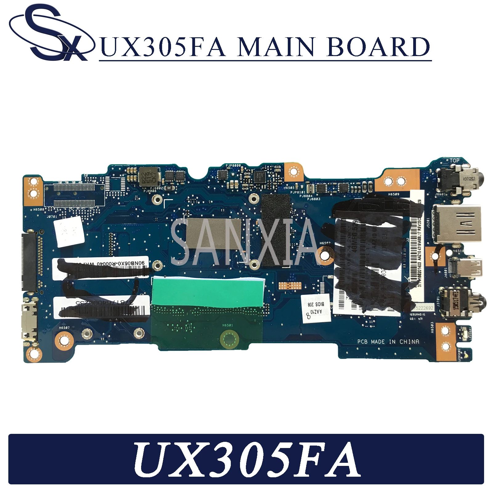KEFU UX305FA Laptop motherboard for ASUS ZenBook UX305FA original mainboard 8GB-RAM M-5Y10C CPU