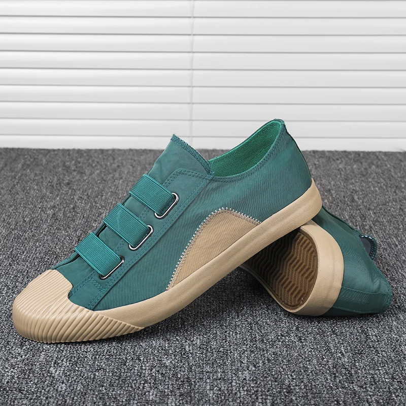 Classic Men Canvas Shoes Quality Breathable Wear-resisting Sneaker Fashion Comfortable Male Flats Footwear BB-15 | Обувь
