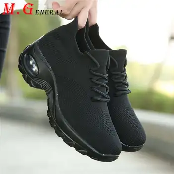 

Mesh Breathable Women's Slip-on Shoes Air Cushion Sneakers Casual Woman Summer Shoes for Women Platform Sock Shoe Plus Sizes C74