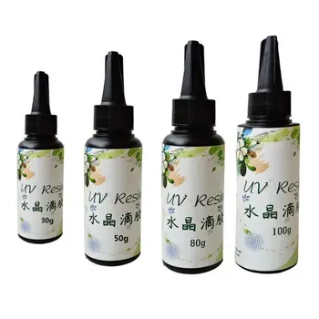 

30g 50g 80g 100g UV Resin Hard Crystal Clear Glue Ultraviolet Curing Epoxy Craft 54DC