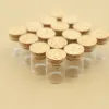 24 pcs/lot 12ml 24*30*35mm Small Glass Bottle Cork Stopper Spice Bottles Container Sealed Glass jar Vial Bottle Stopper 6