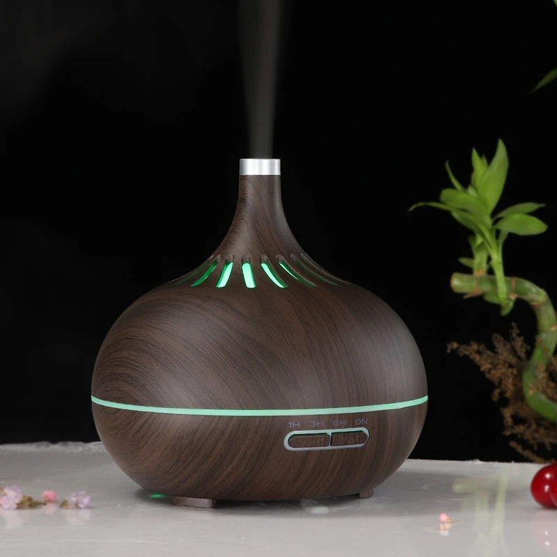 Aroma Essential Oil Diffuser Ultrasonic Cool Mist Humidifier Air Purifier 7 Color Change Led Night Light for Office Home - Цвет: Dark