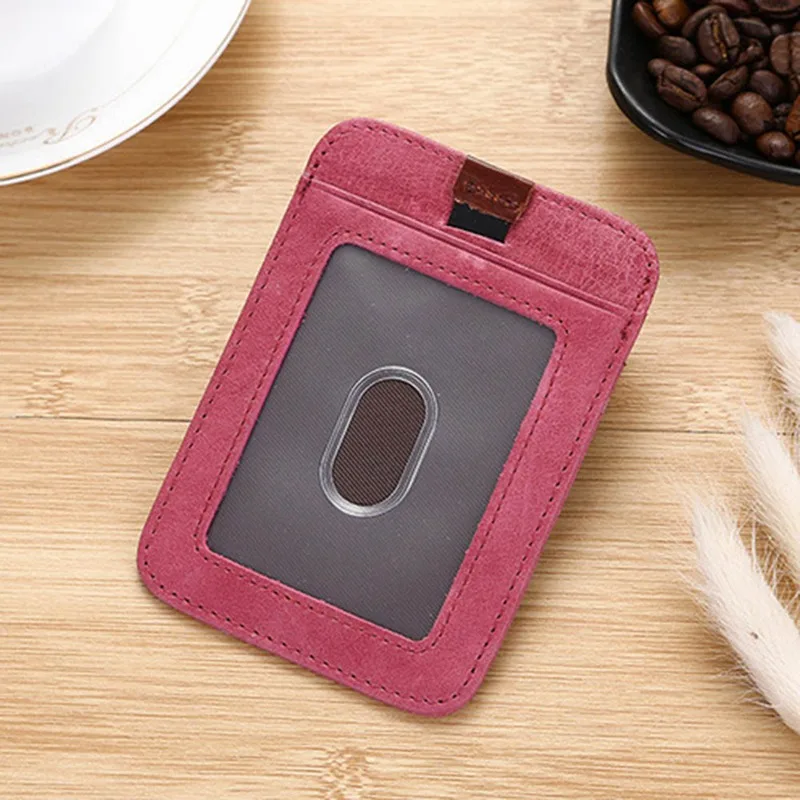 1 PC Men Genuine Leather Credit Card Holder Men Vintage Cow Leather Card Holder Bag Small Card ID Wallets Dropship Wholesale New