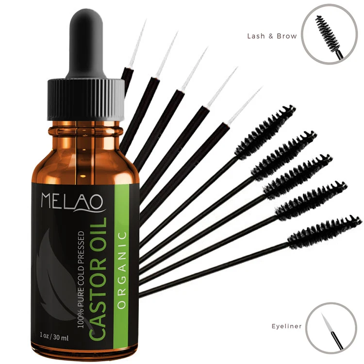Eyelash Serum Lash Castor Oil For Eyelashes Growth 100% Pure Cold Pressed Extraction Essential Eye Lashes Eyes Makeup | Красота и