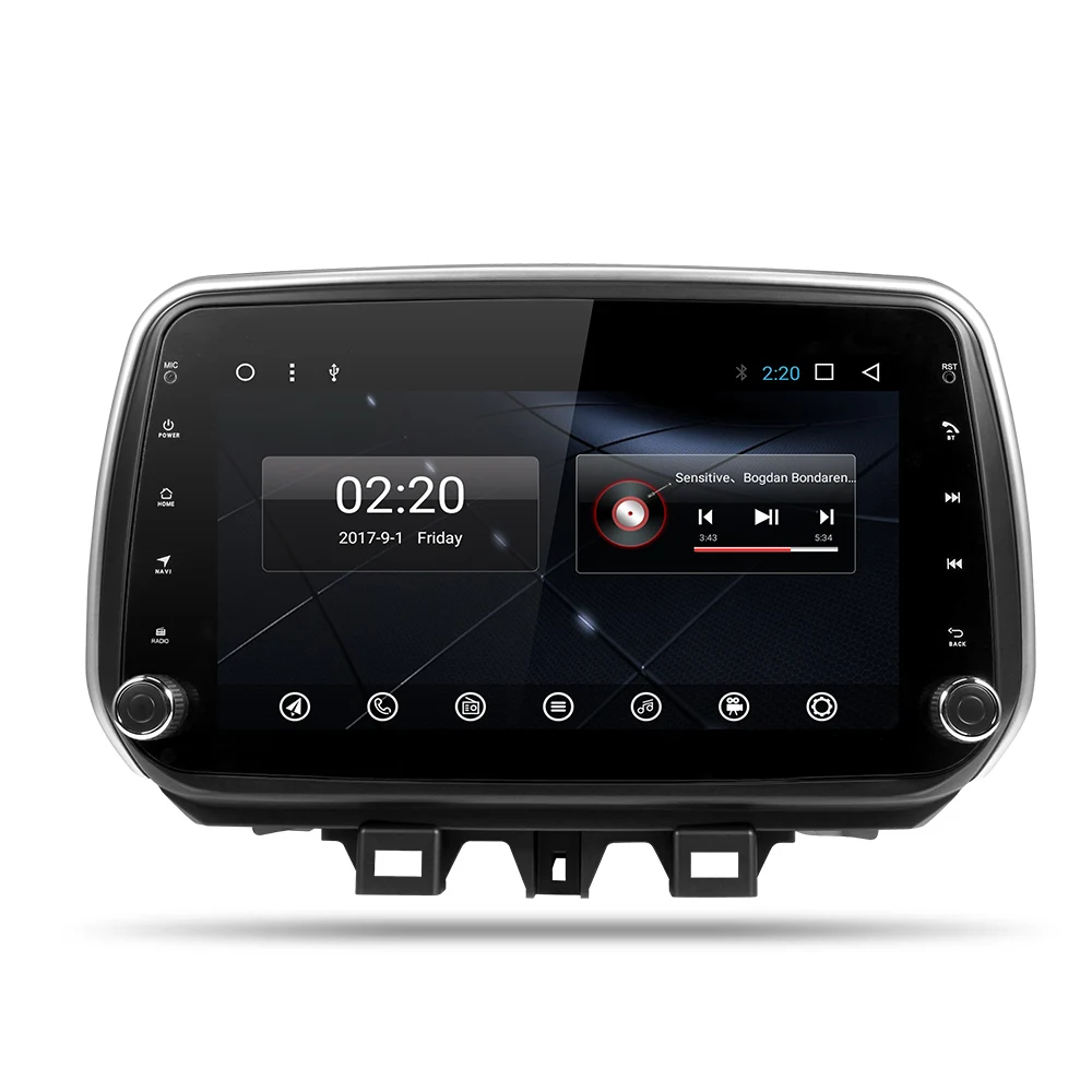 without canbus Автомобильный dvd gps плеер для Tucson ix35 автомобильный dvd gps навигатор raido Видео Аудио плеер стерео android 9,0 PX6 - Цвет: without canbus