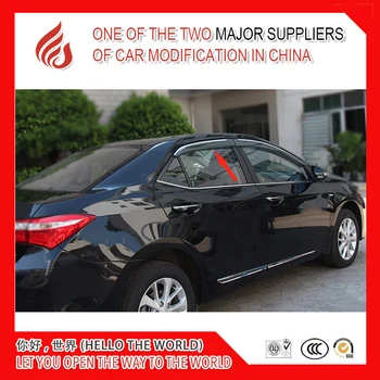 

4 Piece Injection molding trim vent shade rain sun wind deflector window visor for COROLLA 2007-2013 2014-2018