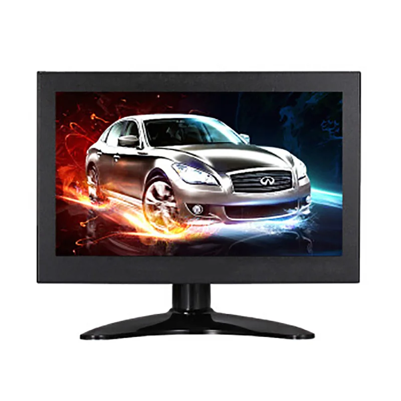 US $52.61 Mini 7 inch portable monitor lcd Full HD 1024x600 diaplay CCTV small monitor pc with VGA HDMI interface for car Reverse ps4