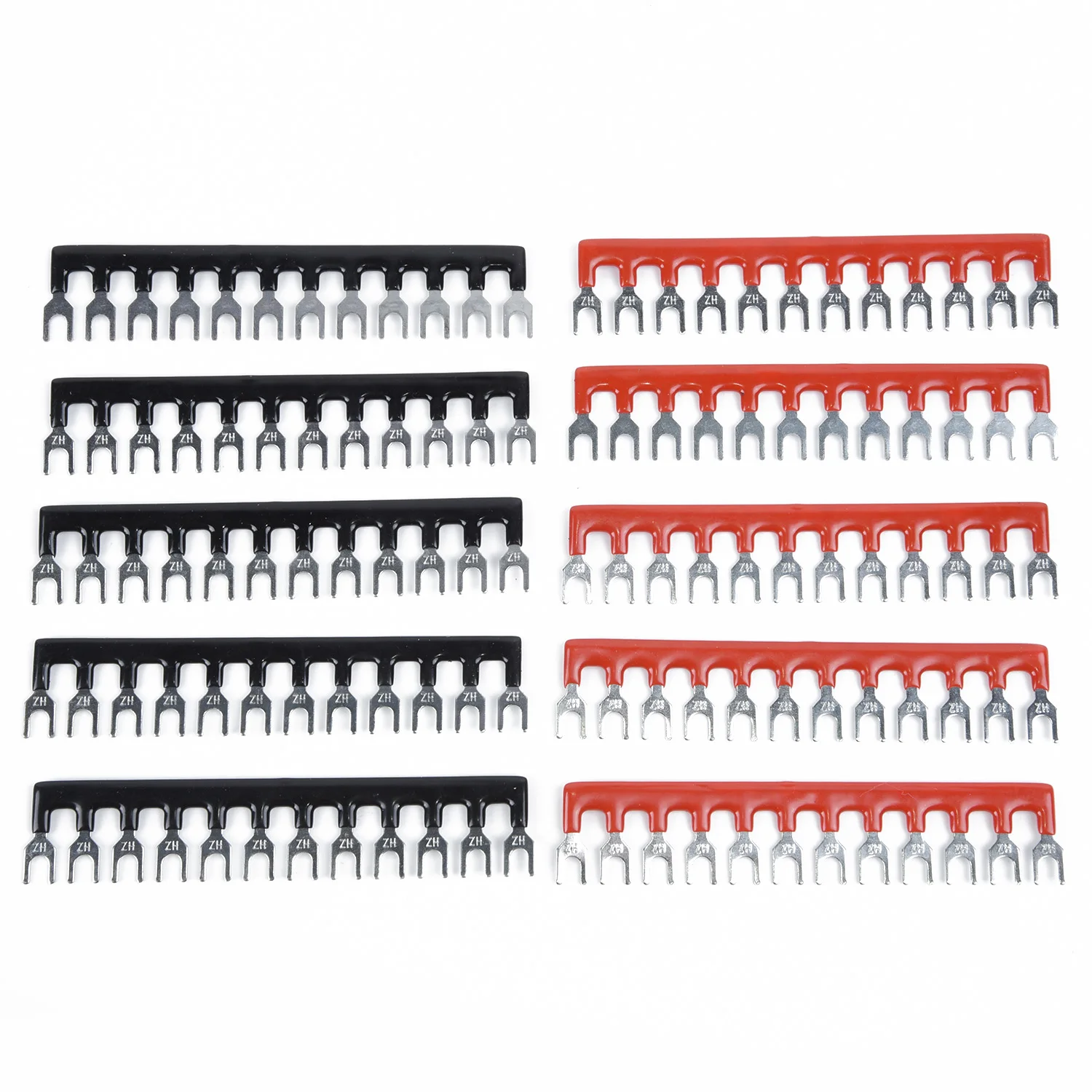 Лот 12-позиционный 660V 100A Dual Row провода Барьерный блок винтовой Клеммник Панель