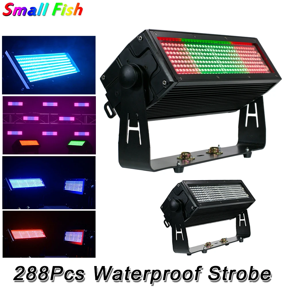 

288 LED 0.5W RGBW Stage Lights DMX512 Waterproof Professional Stage Effect Lights For DJ Disco Party KTV Sound Activated Flash